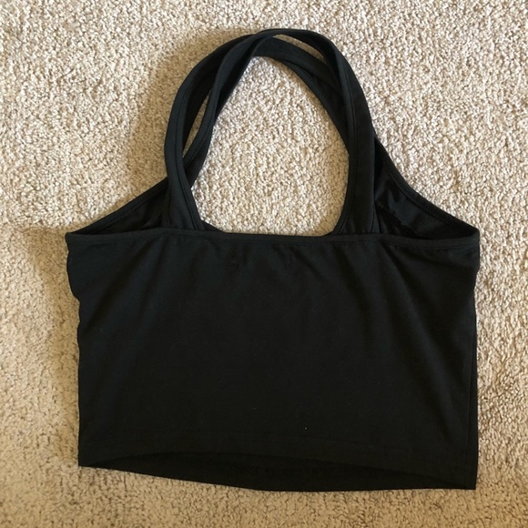 Cross Front Crop Top - Picture 9 of 10